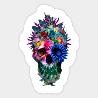 Floral Skull Sticker